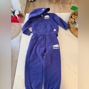 4T Roots Kids Purple Hoodie & Sweatpants Set